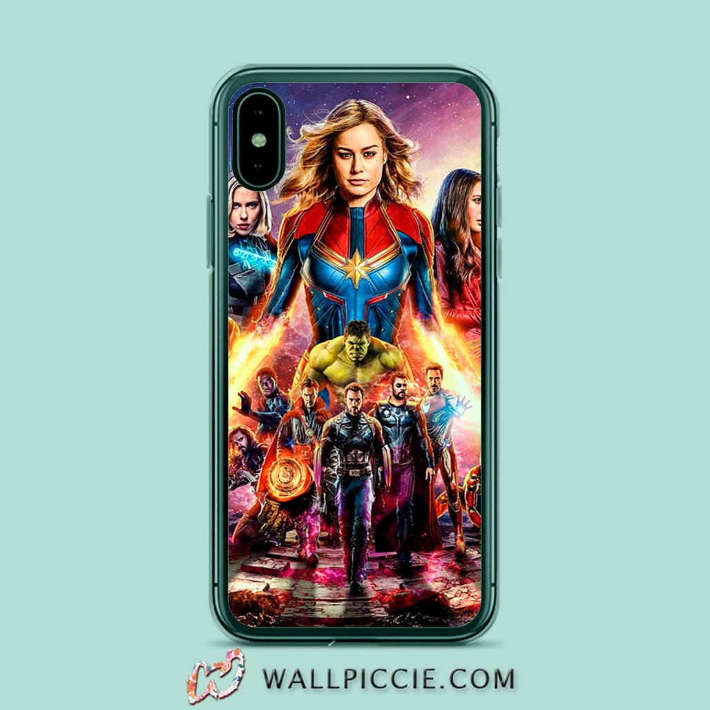 coque custodia cover case fundas hoesjes iphone 11 pro max 5 6 6s 7 8 plus x xs xr se2020 pas cher X10494 Captain Marvel And All Avengers