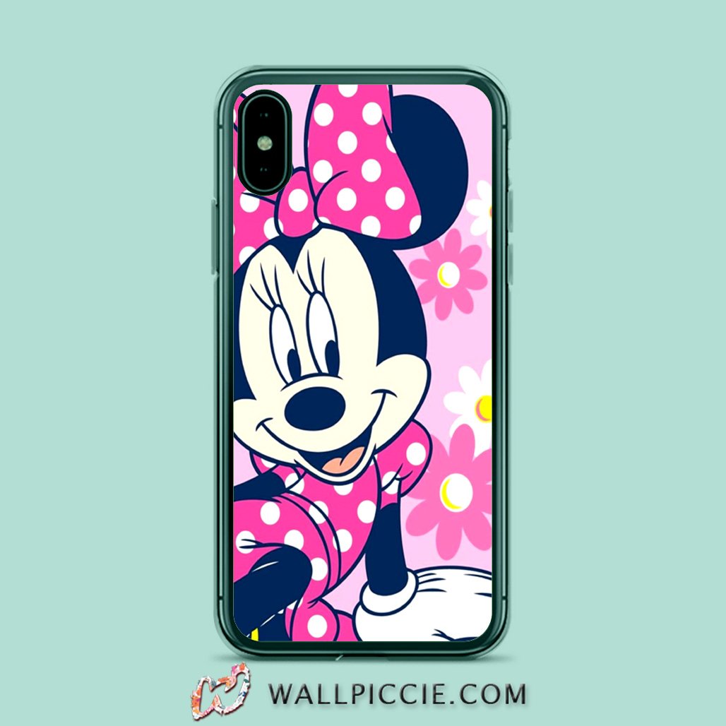 coque custodia cover case fundas hoesjes iphone 11 pro max 5 6 6s 7 8 plus x xs xr se2020 pas cher X10491 Cute Disney Minnie Mouse