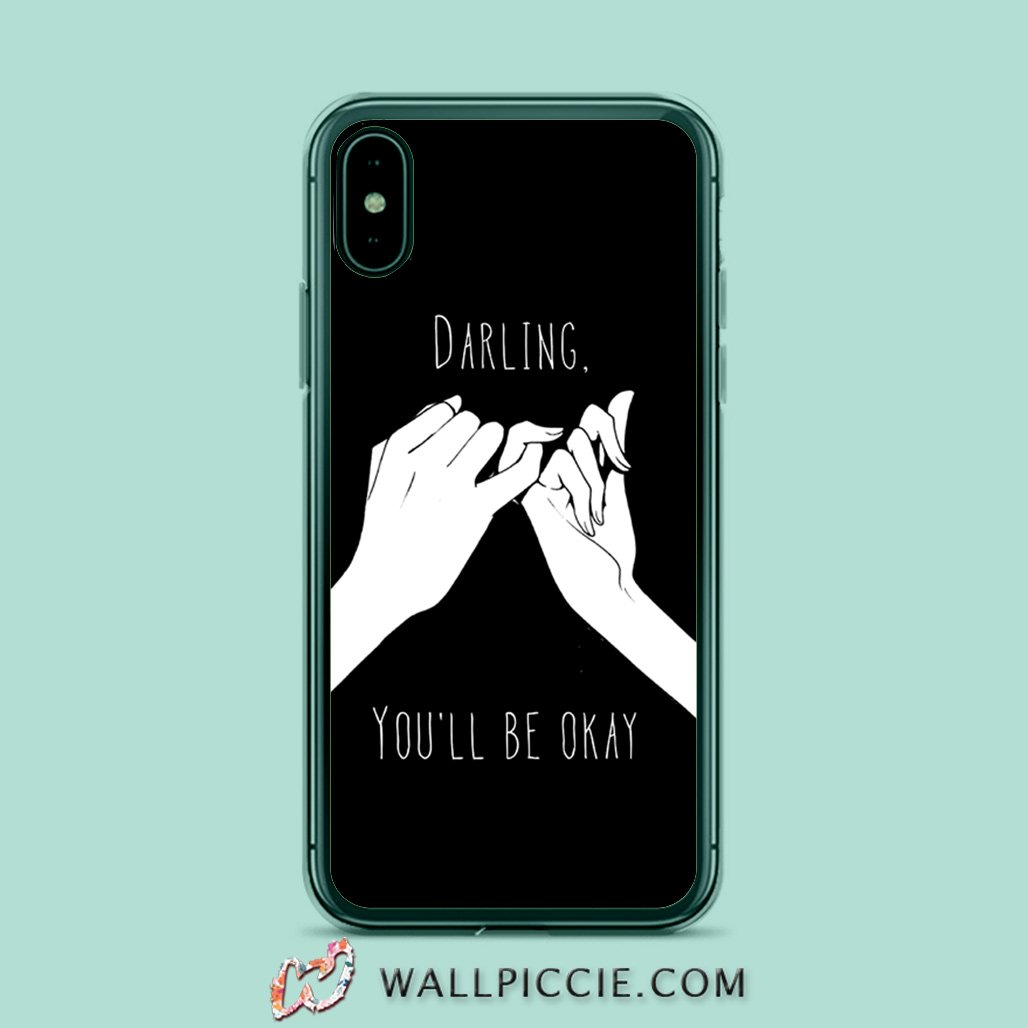 coque custodia cover case fundas hoesjes iphone 11 pro max 5 6 6s 7 8 plus x xs xr se2020 pas cher X10443 Darling You’ll Be Okay