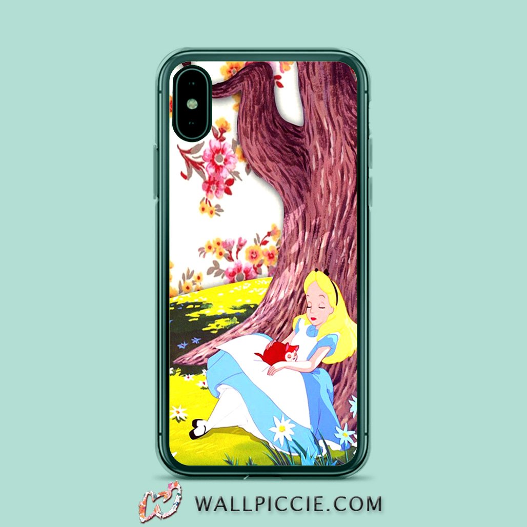 coque custodia cover case fundas hoesjes iphone 11 pro max 5 6 6s 7 8 plus x xs xr se2020 pas cher X10487 Disney Alice In Wonderland