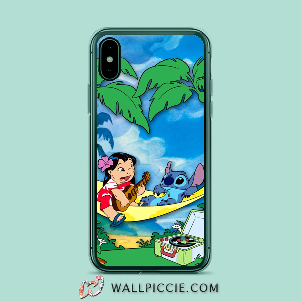 coque custodia cover case fundas hoesjes iphone 11 pro max 5 6 6s 7 8 plus x xs xr se2020 pas cher X10486 Disney Lilo Stitch Party