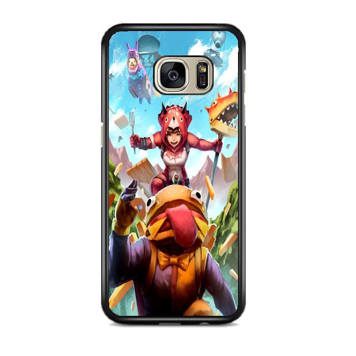 Fortnite Burger And Friends Doodle Art Samsung Galaxy S7 EDGE Case