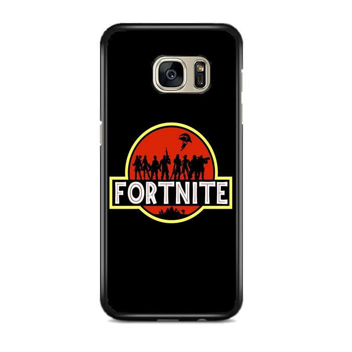 Fortnite Collab Jurassic Park Emblem Samsung Galaxy S7 EDGE Case