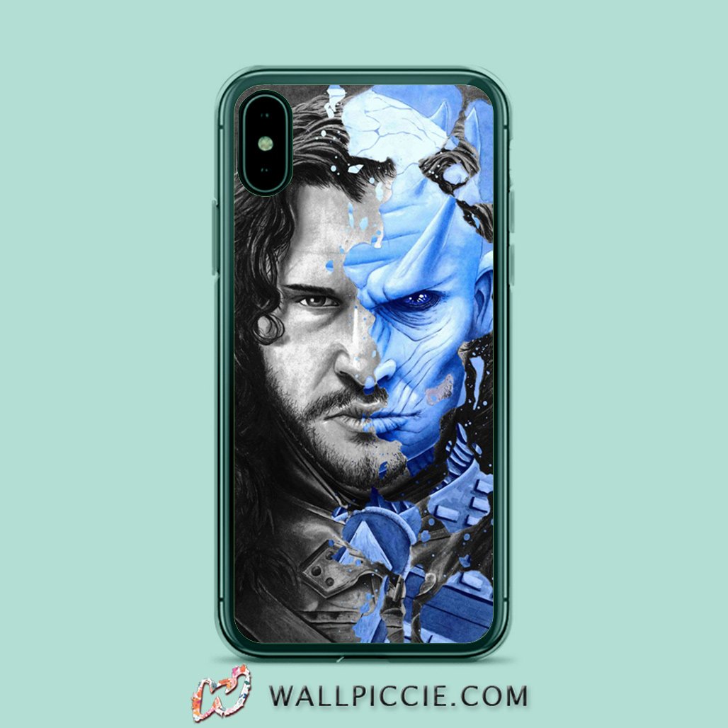 coque custodia cover case fundas hoesjes iphone 11 pro max 5 6 6s 7 8 plus x xs xr se2020 pas cher X10471 Jon Snow White Walker Game Of Thrones