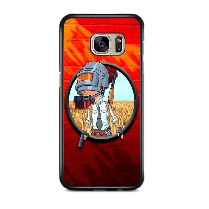 Pubg Bricks Orange Illustration Samsung Galaxy S7 EDGE Case