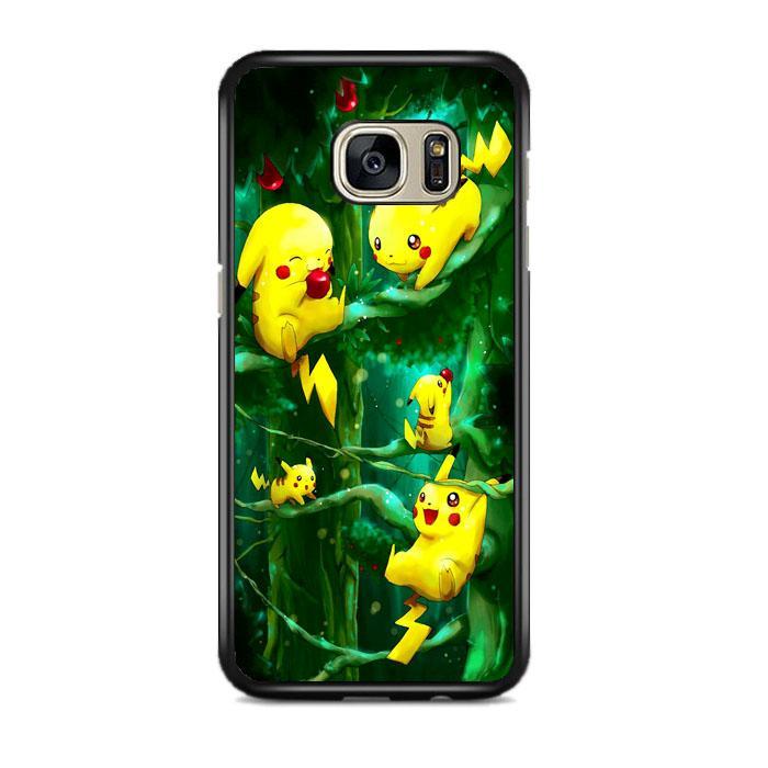 Pikachu Collection In The Forest Samsung Galaxy S7 EDGE Case