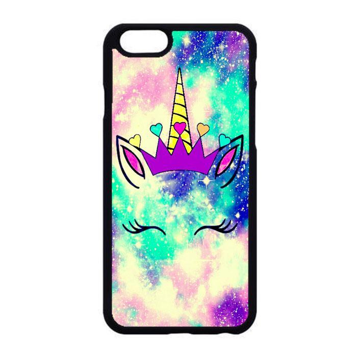 Unicorn Flower Clip Art Galaxy Purple iPhone 6|6S coque