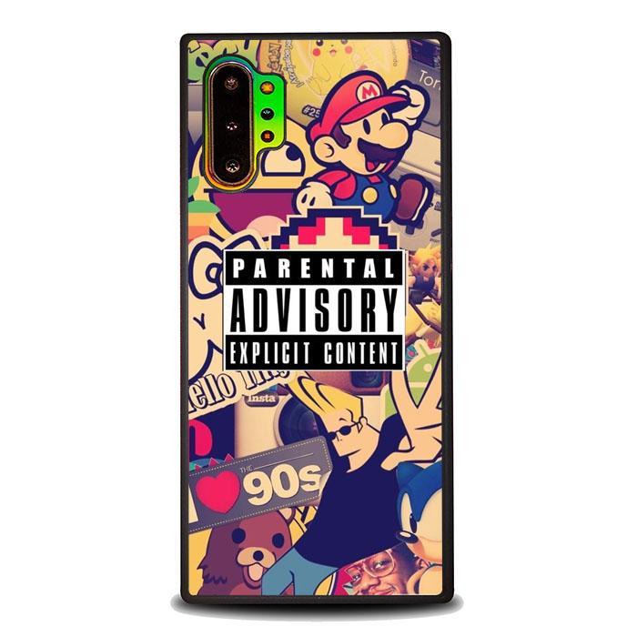 coque custodia cover fundas hoesjes j3 J5 J6 s20 s10 s9 s8 s7 s6 s5 plus edge B31657 Parental Advisory FF0186 Samsung Galaxy Note 10 Plus Case