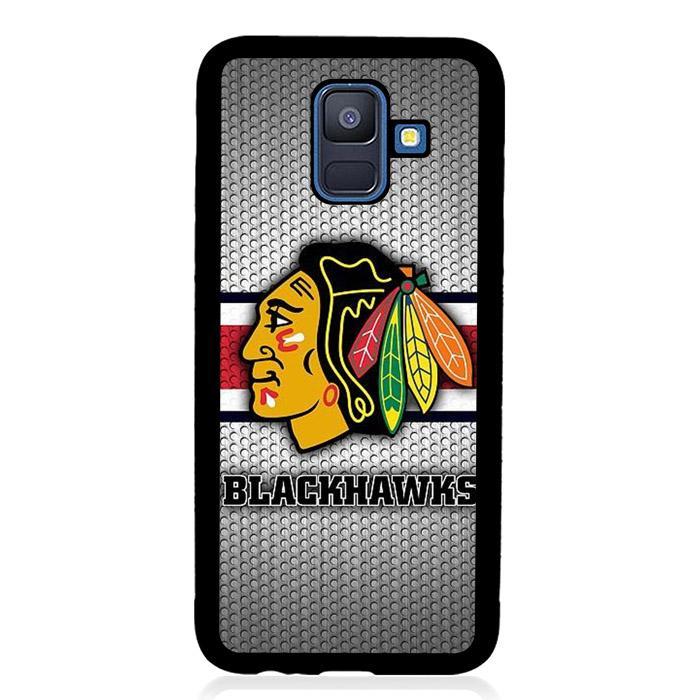 coque custodia cover fundas hoesjes j3 J5 J6 s20 s10 s9 s8 s7 s6 s5 plus edge B12978 Blackhawks FF0371 Samsung Galaxy A6 2018 Case