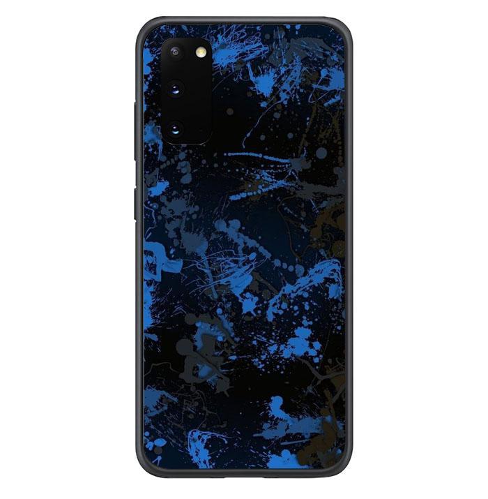 coque custodia cover fundas hoesjes j3 J5 J6 s20 s10 s9 s8 s7 s6 s5 plus edge B13068 Blue Abstract FF5006 Samsung Galaxy S20 Case