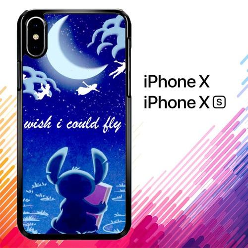 Hawaiian Culture In Stitch-Peter Pan Flying Quote Design F0842 coque iPhone X, XS