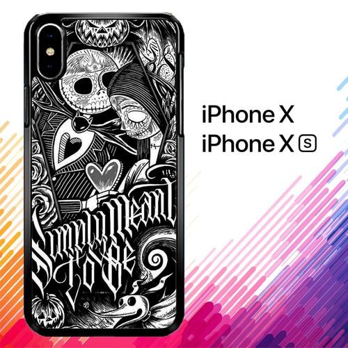 Jack And Sally Muertitos The Nightmare Before Christmas F0874 coque iPhone X, XS