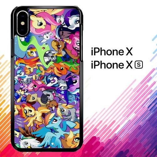 MY LITTLE PONY COLLAGE Z1359 coque iPhone X, XS