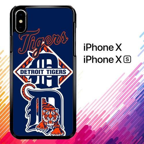 Detroit Tigers Z3122 coque iPhone X, XS