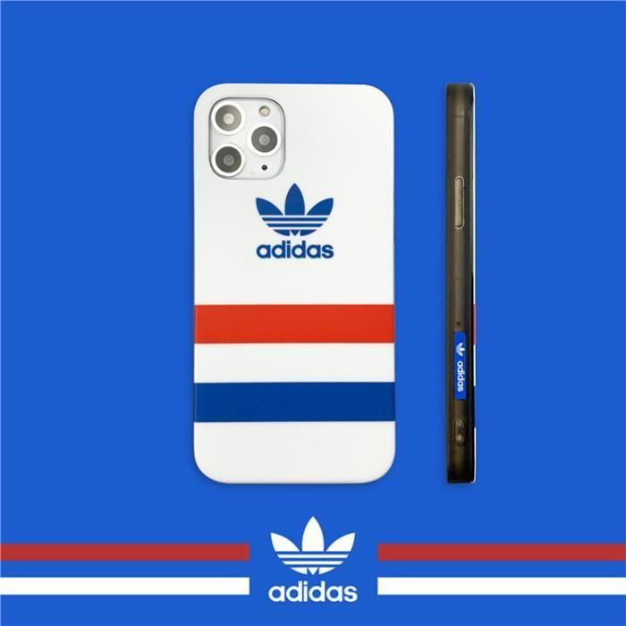 Coque iPhone 11 PRO MAXAdidas Blanc Anti Choc Anti Rayures Coque Compatible iPhone 11 PRO MAX