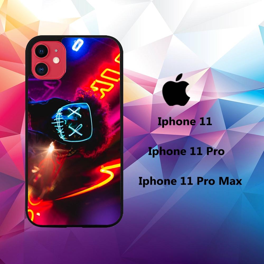 coque iphone 11 pro max case P8258 neon wallpaper 50mW2