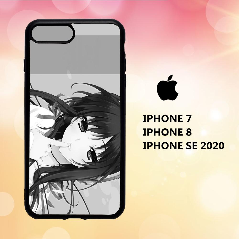coque iphone 5 6 7 8 plus x xs xr case S4828 black and white anime wallpaper 31iU4