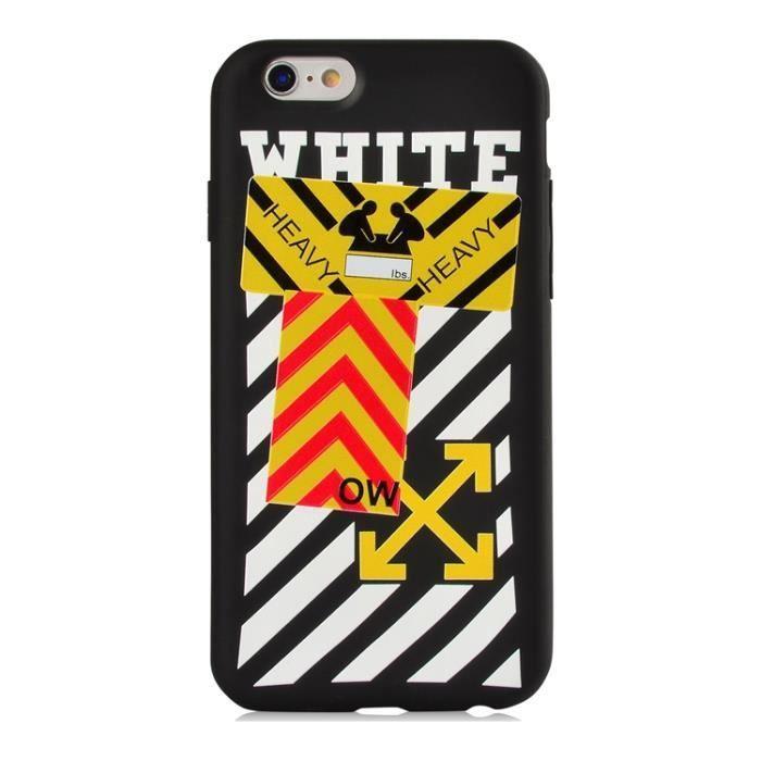 Coque iPhone 6 Plus 6S PlusOFF WHITE Blanc Coque Bumper Housse Etui pour iPhone 6 Plus 6S Plus