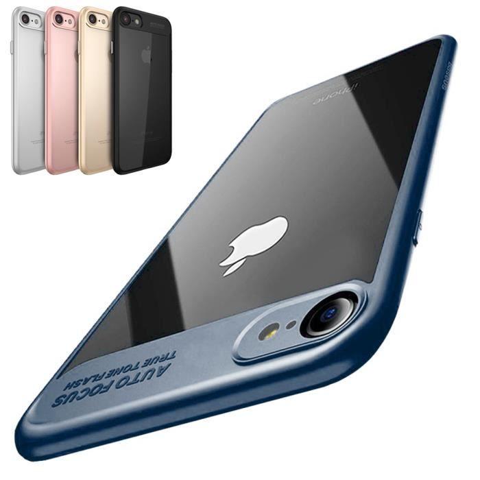 OCATHNON® Coque Iphone 7 TPU Silicone Transparent Protection 360 °Anti Chute Ultra Mince Housse Etui de Protection