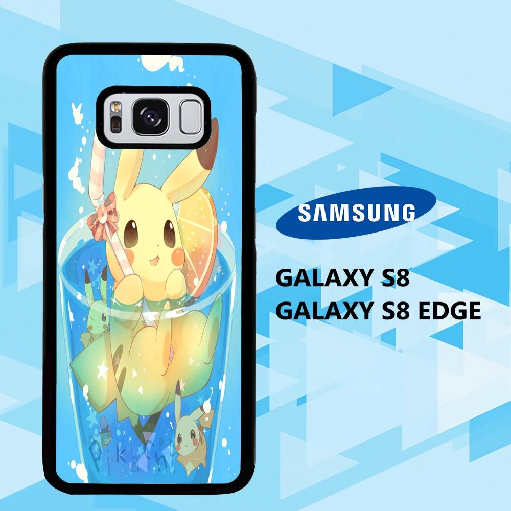 coque samsung galaxy S6 S7 S8 S9 S10 edge case A7926 kawaii pikachu wallpaper 128yE5