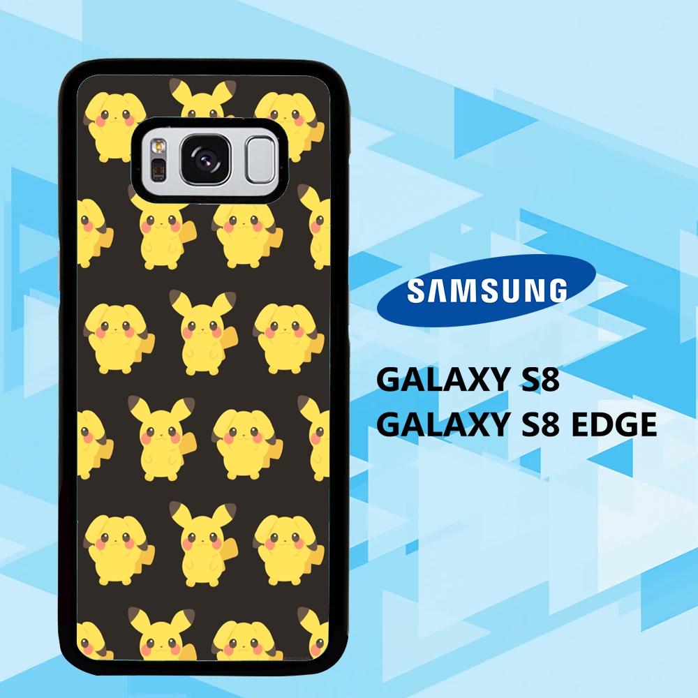 coque samsung galaxy S6 S7 S8 S9 S10 edge case U8234 kawaii pikachu wallpaper 128lA3