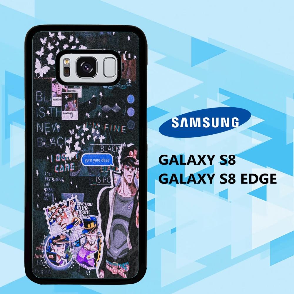 coque samsung galaxy S6 S7 S8 S9 S10 edge case W4808 jotaro kujo wallpaper 123xL1