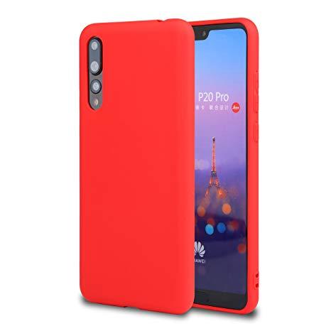 coque huawei p20 pro silicone rouge