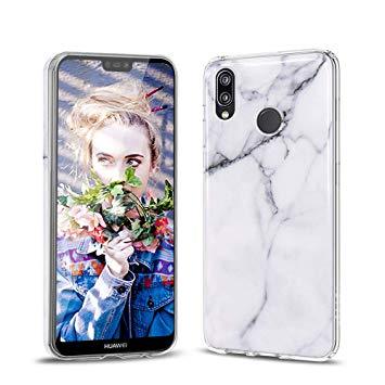 coque huawei p20 silicone marbre