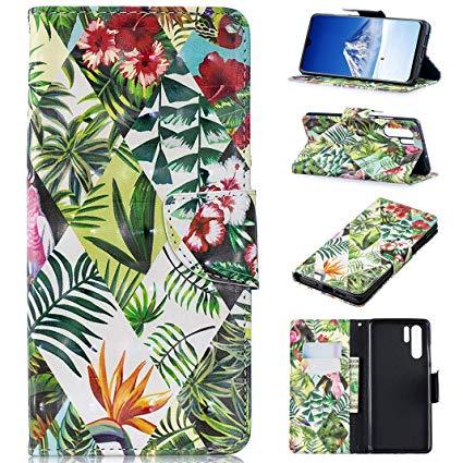 coque huawei p30 feuilles