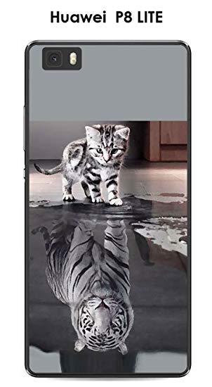 coque huawei p8 lite 2016 chat tigre