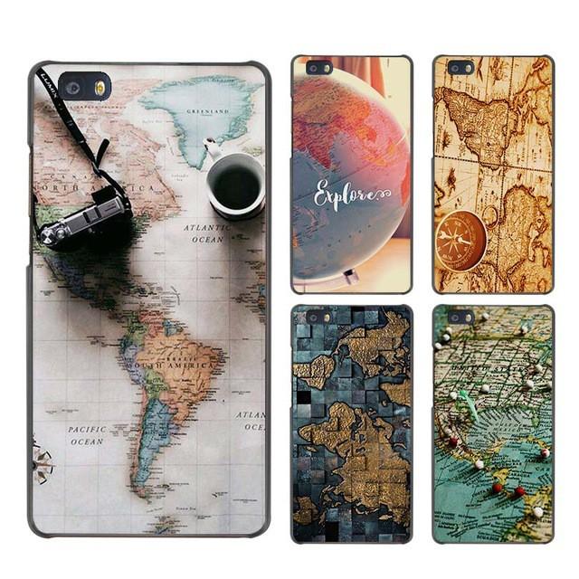 coque huawei p9 lite carte du monde