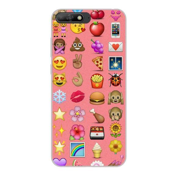 coque huawei y6 2018 silicone motif