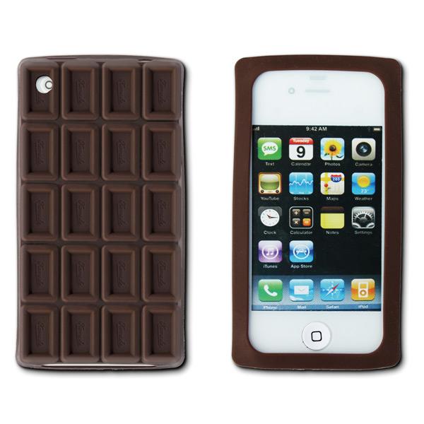 coque iphone 4 silicone chocolat