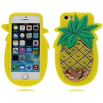 coque iphone 5 silicone 3d ananas