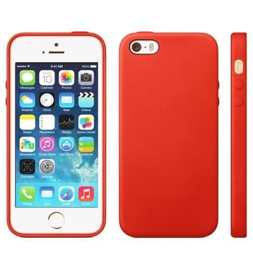 coque iphone 5 silicone rouge