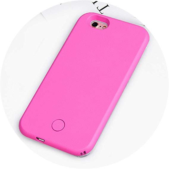 coque iphone 7 plus lumineuse rose