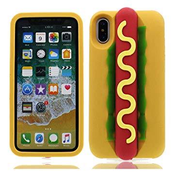 coque iphone xr 3d hot dog