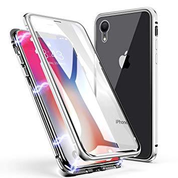 coque iphone xr en verre blanc