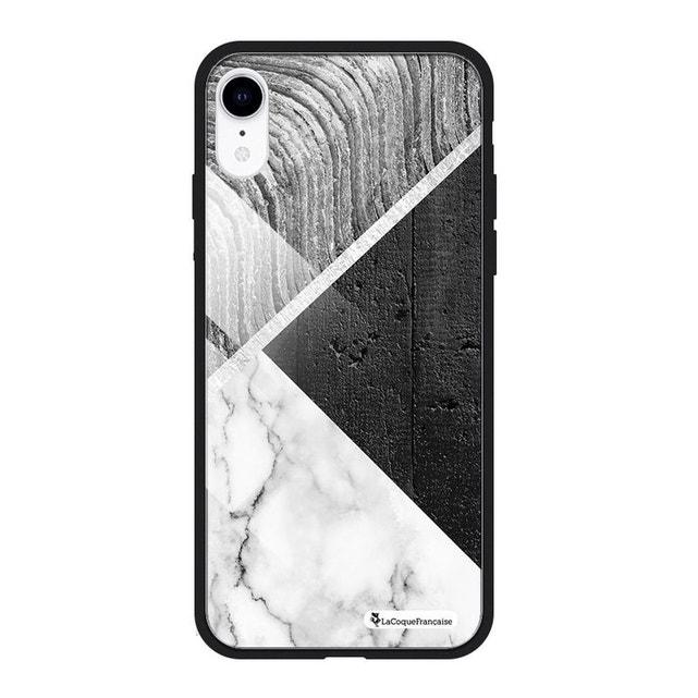 coque iphone xr noir ecriture