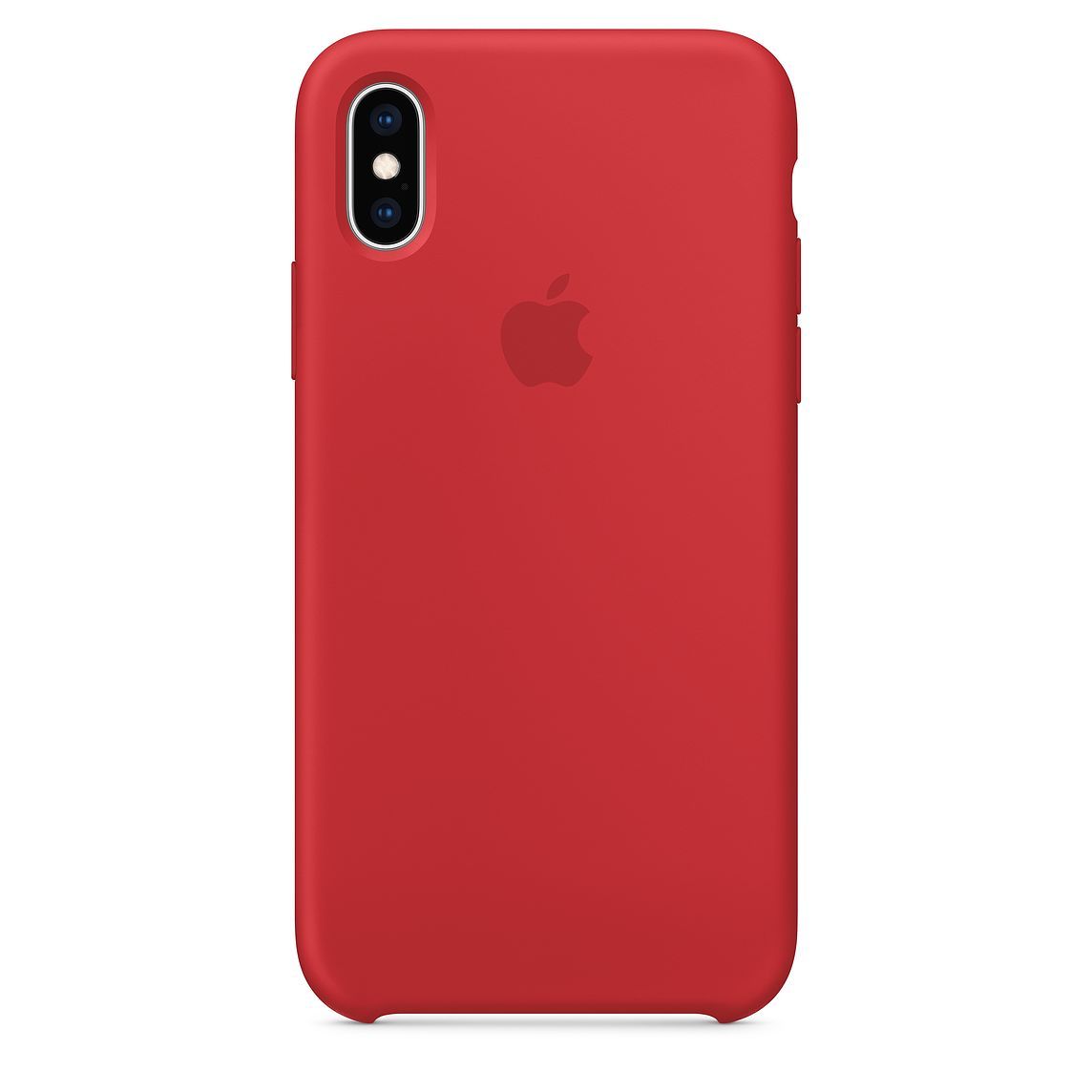 coque iphone xs apple rouge
