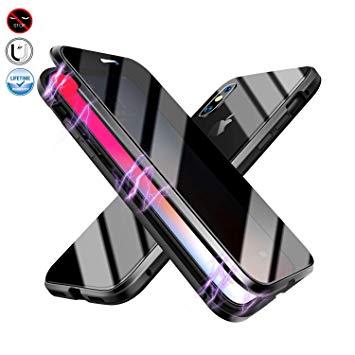 coque iphone xs max magnetique avec filtre anti espion