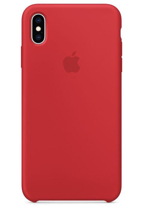 coque iphone xs max silicone rouge