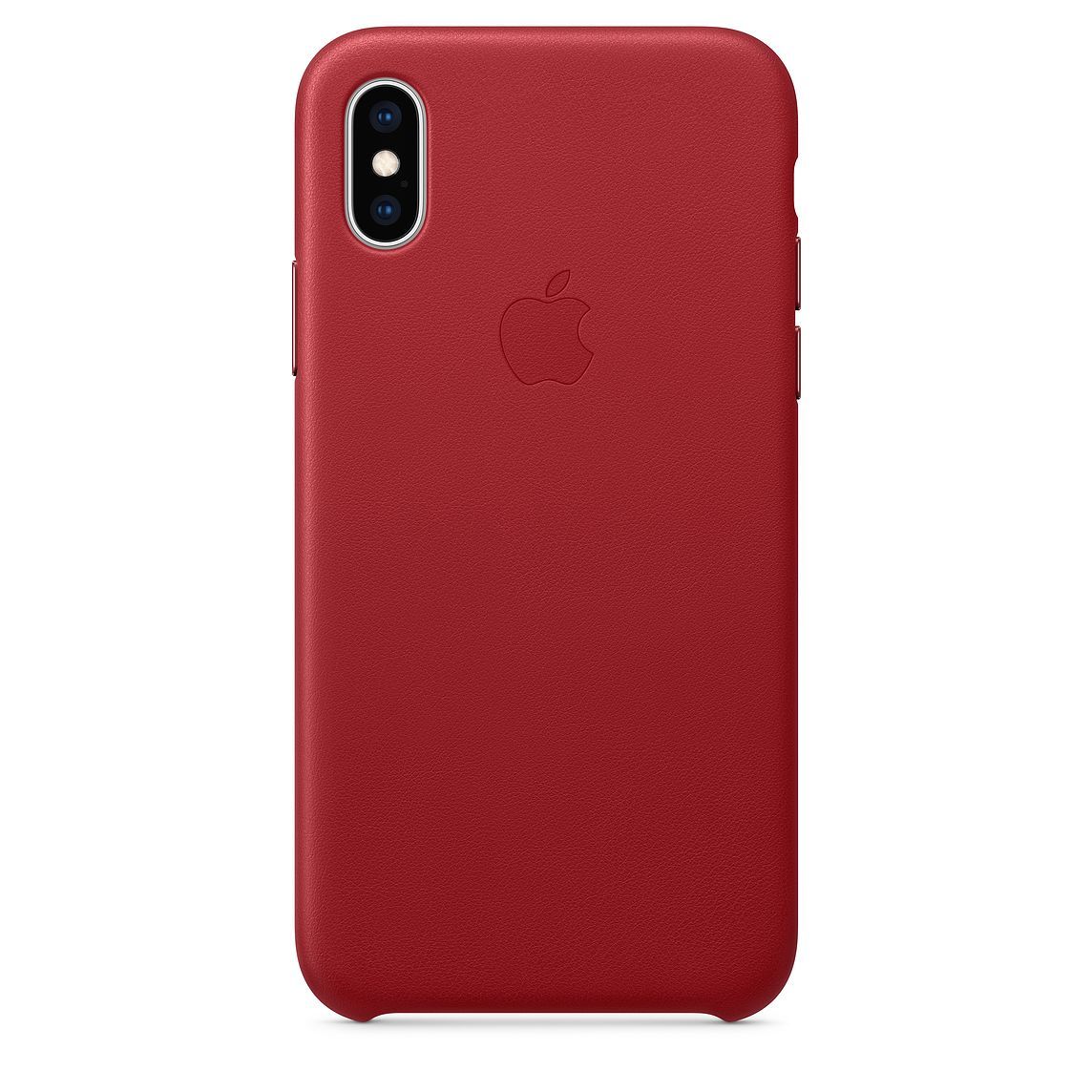 coque iphone xs rouge cuir