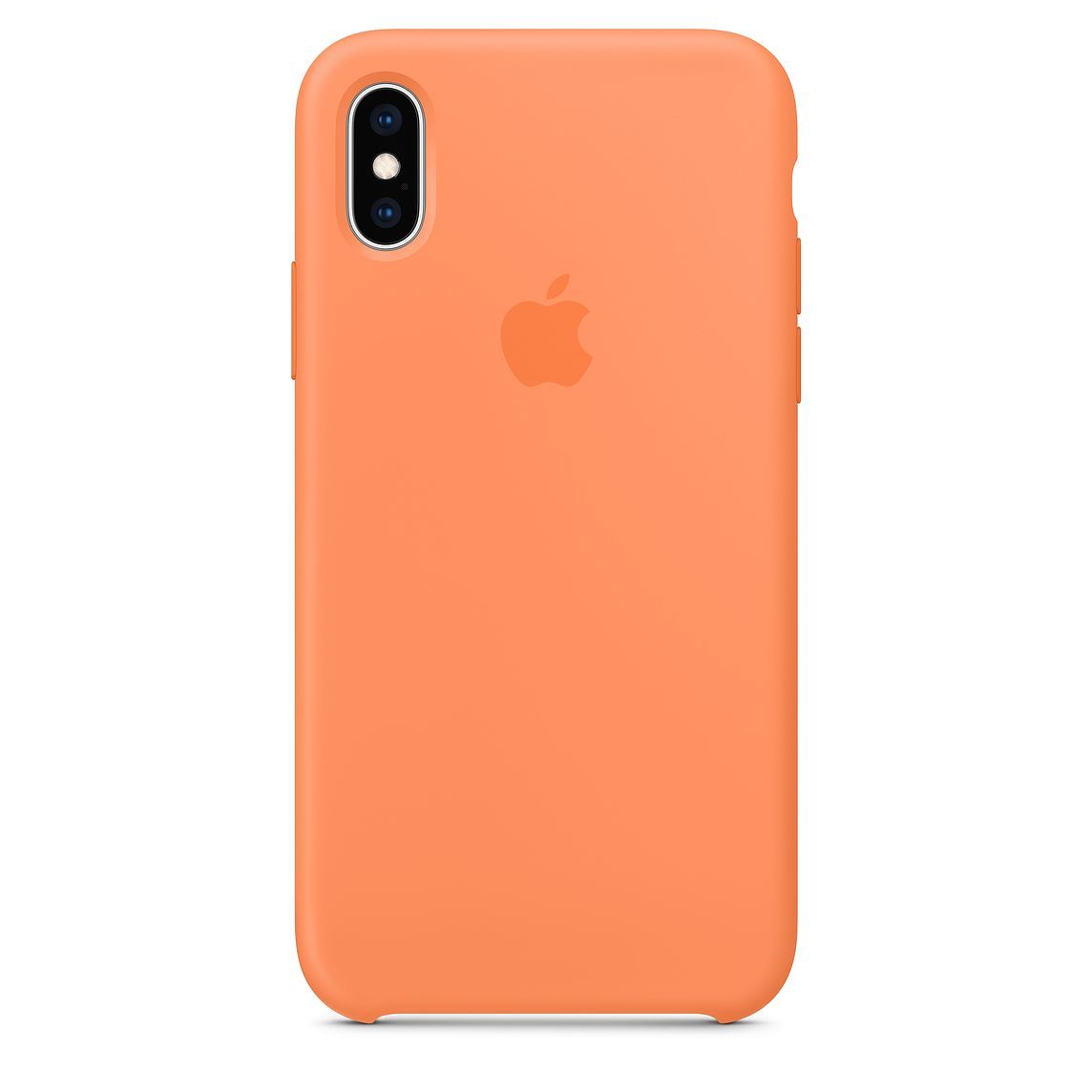 coque iphone xs silicone orange