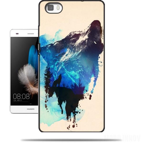 coque p8 lite 2017 huawei loup