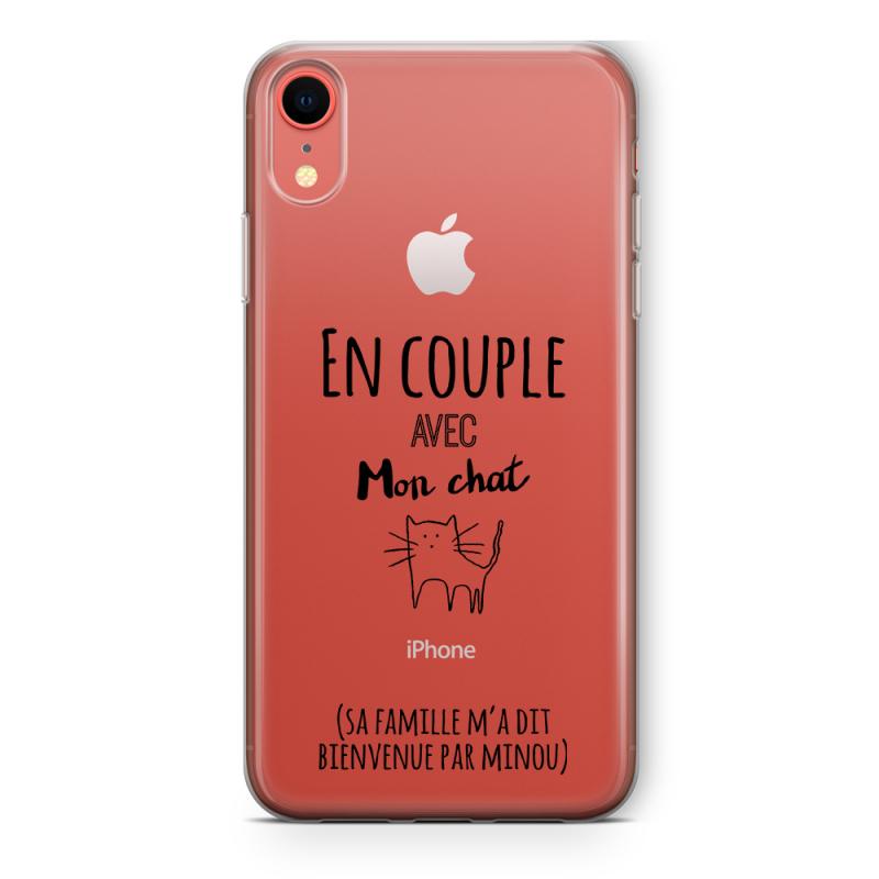 iphone xr coque chat