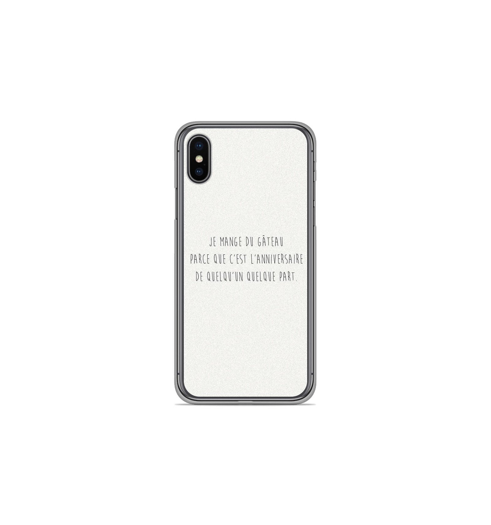 iphone xr coque phrase