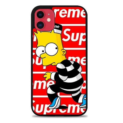 Coque iphone 5 6 7 8 plus x xs xr 11 pro max Supreme Simpson Boy L3229