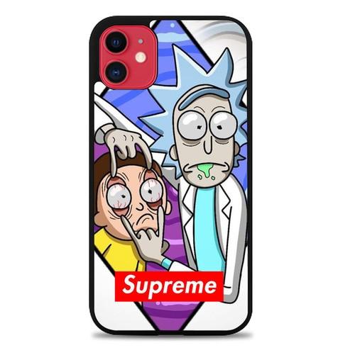 Coque iphone 5 6 7 8 plus x xs xr 11 pro max rick and morty supreme W8812
