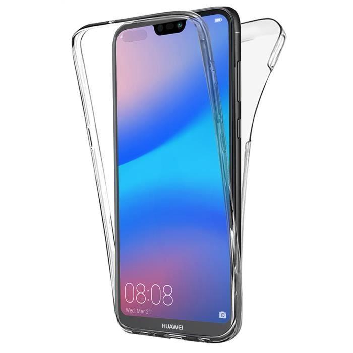 Coque Huawei P20 Pro Etui Transparent Silicone Gel Case Intégral 360 Degres Full Body Protection Anti rayures Coque Housse pour Hua